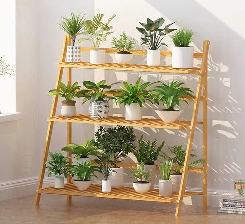 Bamboo Plant Rack