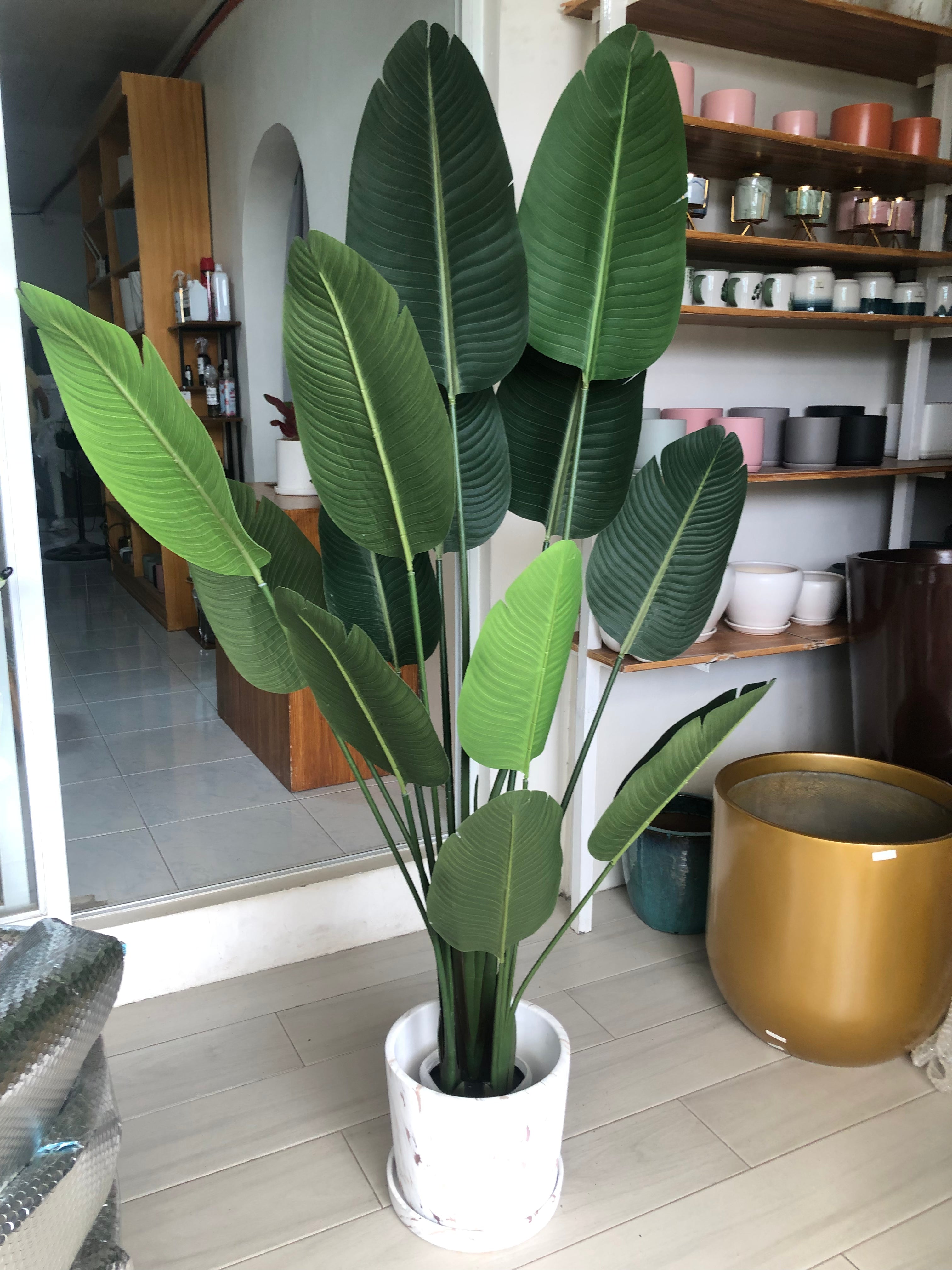indoor plants like banana leaf Artificial Banana Leaf Plant – Pots For Plants