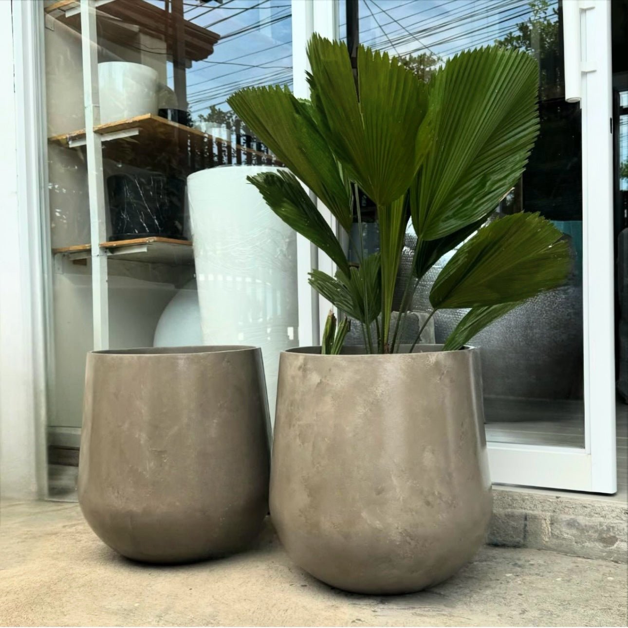 ALESSO Fiberglass Planter - Pots For Plants