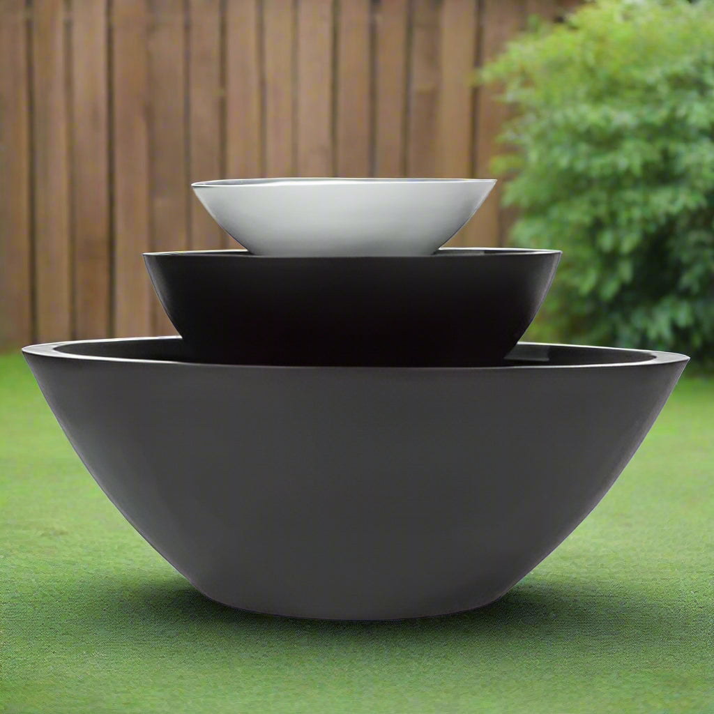 Fiberglass "Kawa" Bowl Planter - Pots For Plants