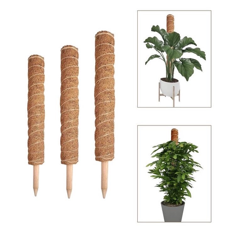 2 Pieces Stackable Coco Pole - Pots For Plants
