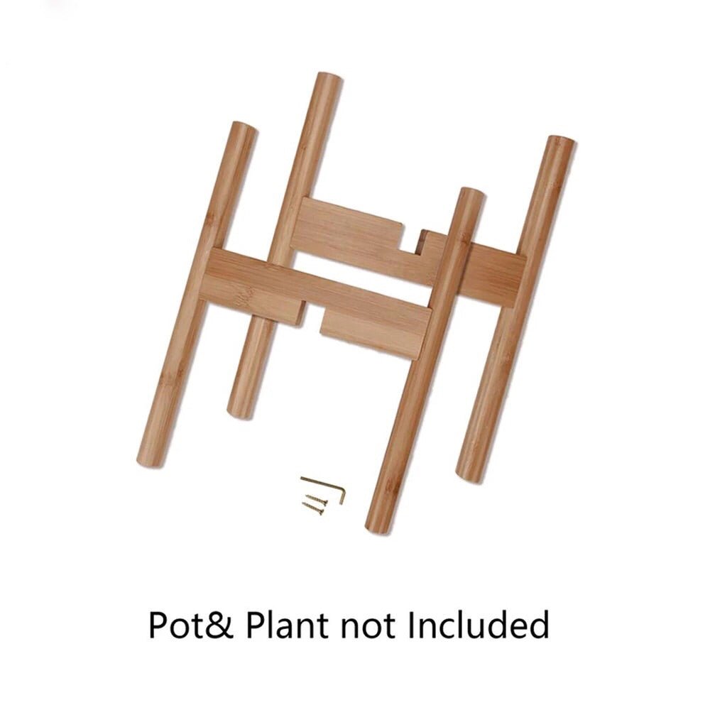 8 inches to 12 inches Adjustable Bamboo Plant Stand - Pots For Plants