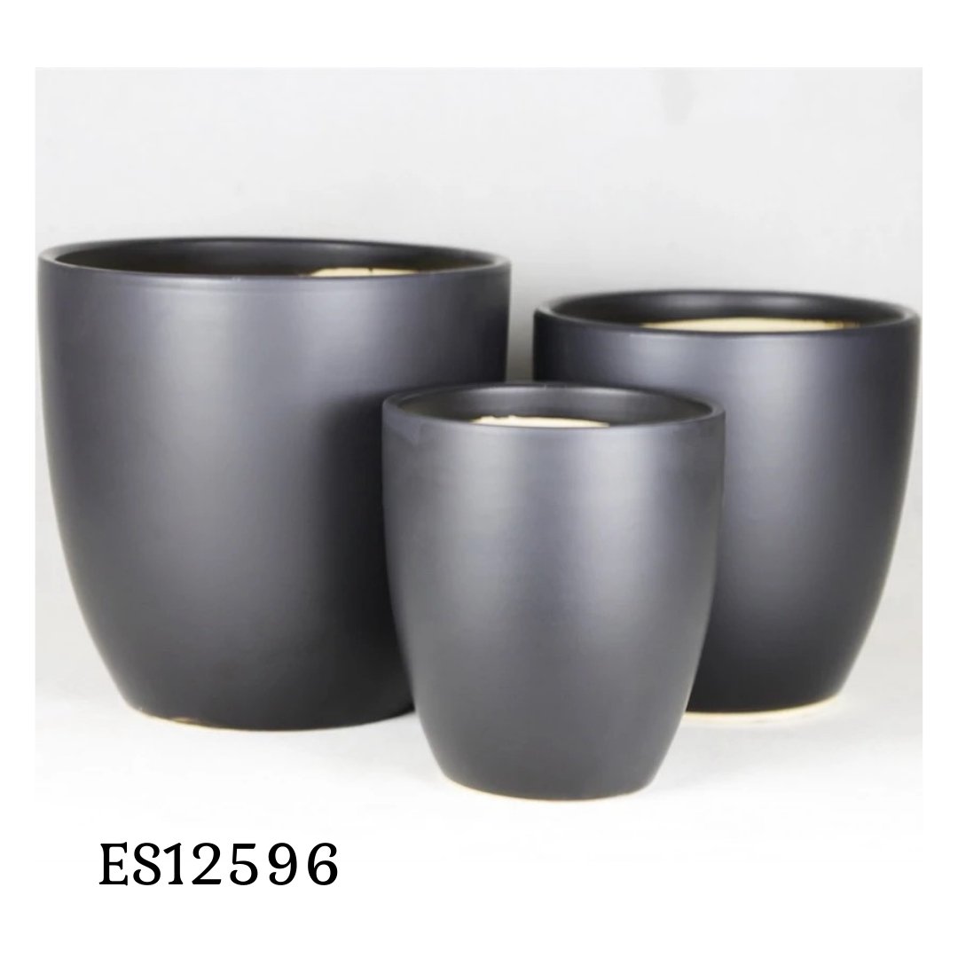 ES-1259 Glazed Clay Ceramic Pot - Pots For Plants