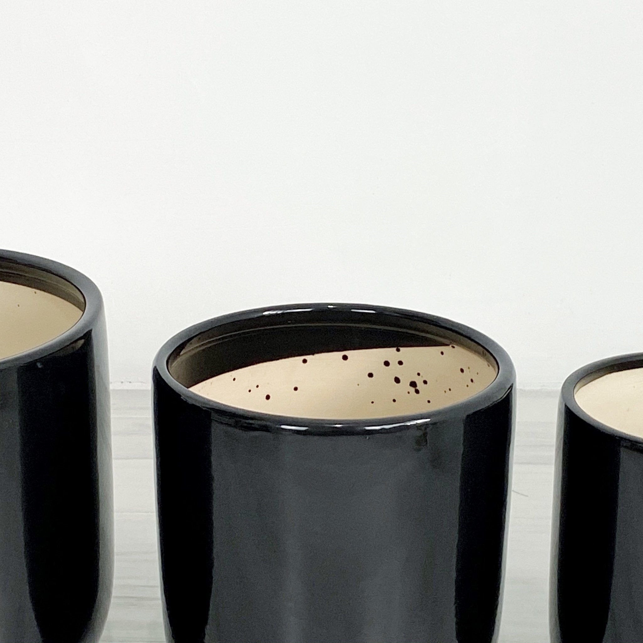 Glazed Clay Earthenware Ceramic Pots (Set of Three) - Pots For Plants