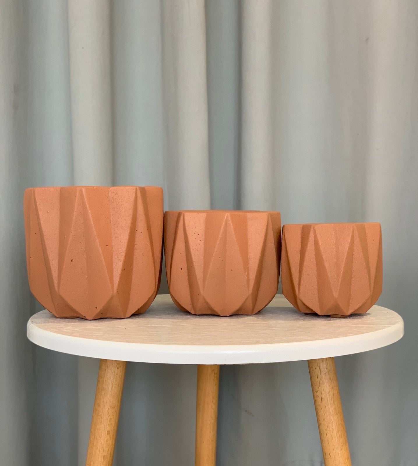 Nordic Concrete Geometric Planter Pot - Pots For Plants