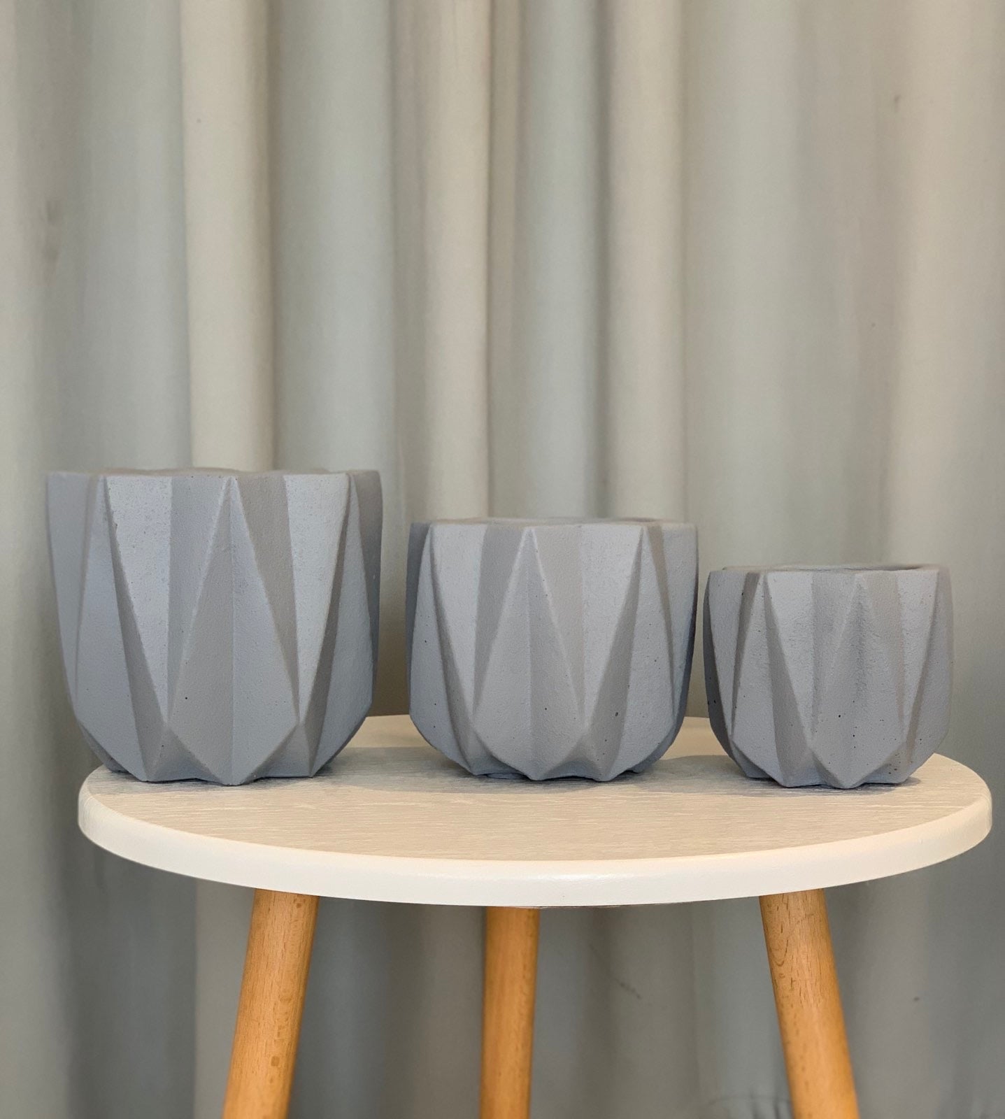 Nordic Concrete Geometric Planter Pot - Pots For Plants