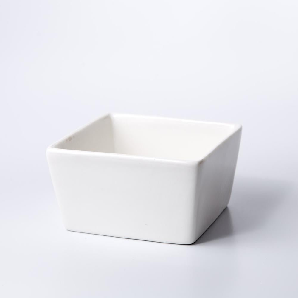Square Edge Porcelain Ceramic Desk Pot - Pots For Plants