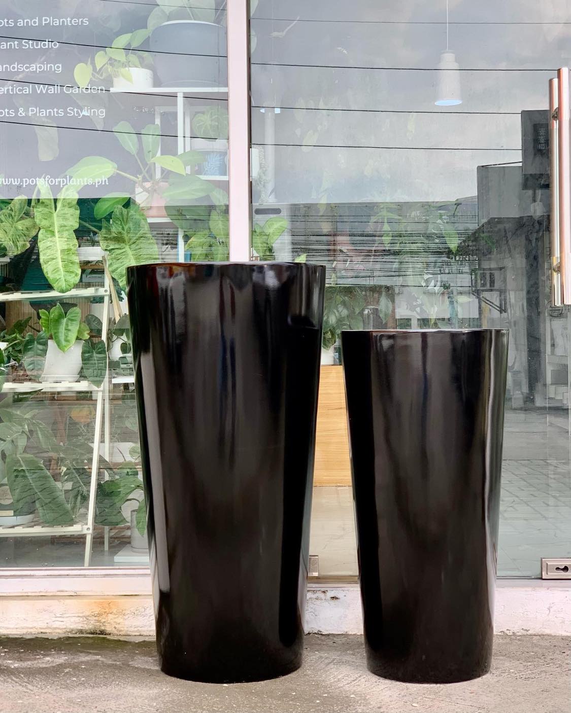 big pots for plants philippines Stefano Slim and Tall Fiberglass Planter – Pots For Plants