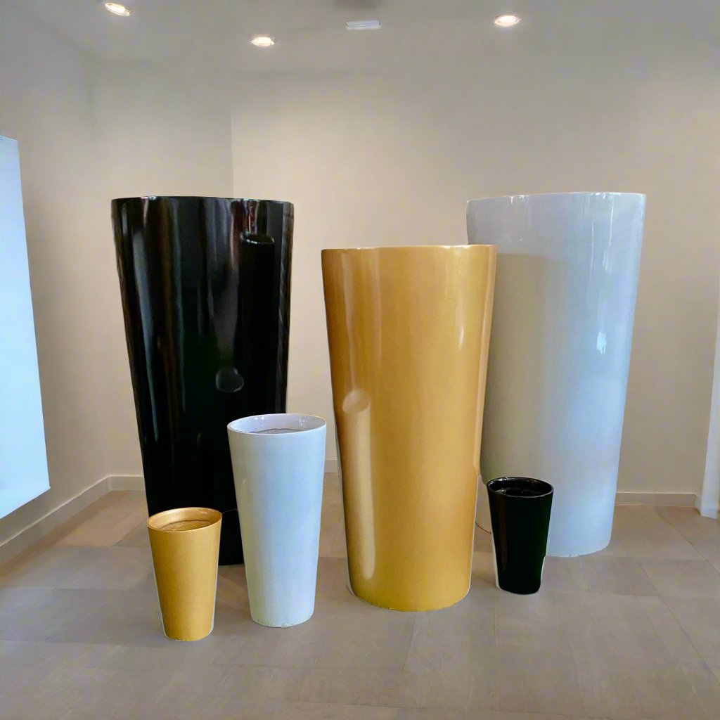 tall slim pots for plants Stefano Slim and Tall Fiberglass Planter – Pots For Plants